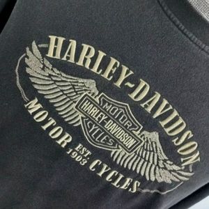 Harley Davidson Embroidered Sweatshirt Daytona L